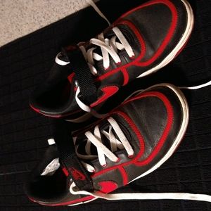 Nike AF1 red/black size 6.5Y